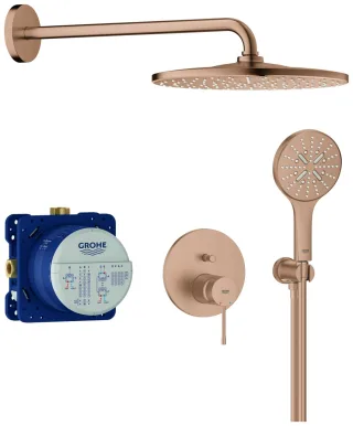 GROHE Unterputz-Duschsystem Essence 25287 2 WU KB RSH Mono 310 warm sunset gebürstet, 25287DL0 25287DL0