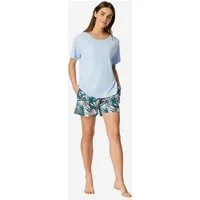 Schiesser Pyjama Modern (2 tlg) Schlafanzug, Pyjama Set, Nachtwäsche