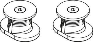 Kermi BC Schraubensatz verstellb. E70 2 Stück, 6037935 6037935