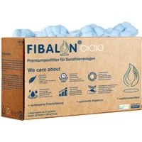 FIBALON® Filterbälle FIBALON®CiCLO umweltfreundlicher Premium Poolfilter ersetzt 25 kg Sand, für alle herkömmlichen Sandfilteranlagen, auch für Salzwasser geeignet, (3-St., 12 Netze entsprechen 25 kg Filtersand, 700g anderer Filterballs), das Origina