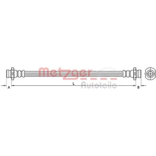 Metzger Bremsschlauch hinten Nissan Qashqai