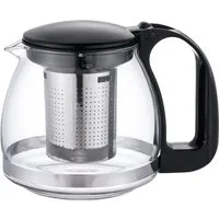 Michelino Teekanne Glas-Teekännchen mit Teesieb, 0,7 l, Kanne aus Borosilikatglas, spülmaschinengeeignet