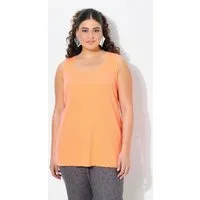 Ulla Popken Longtop Top Rippjersey Slim Rundhals ärmellos