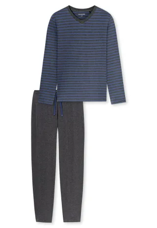 SCHIESSER - Schlafanzug lang faded denim - Gr. - 56