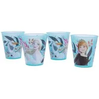 Disney Frozen Becher Kinder Becher Set 4 teilig 285 ml aus Polypropylen, 4-tlg.
