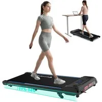 CITYSPORTS Laufband WP6 Walking/Jogging Pad 440W mit klappbarem Steigung (Mit toolkit,mit Schmiermittel), für zuhause mit Fernbedienung Bluetooth LED Dispaly,1-6KM/H