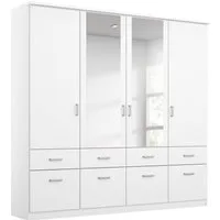 rauch Kleiderschrank Kleiderschrank Schrank Garderobe deckenhoher Schrank BREMEN (optional mit Spiegel, Breiten: 91/136/181 cm, Höhe: 199 cm) in vielen Farbvariationen, inkl. Kranzblende MADE IN GERMANY
