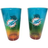 Miami Dolphins Glas Miami Dolphins Pint Glass 2er-Set, Glas