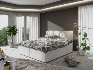 Boxspringbett Schlafzimmerbett GALA 180x200cm Beige inkl.Bettkasten
