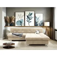 DOMO collection Ecksofa 100031 234x157 cm, kompakt, komfortabel & bequem, L-Form, whlw. mit Bettfunktion und Armteilverstellung