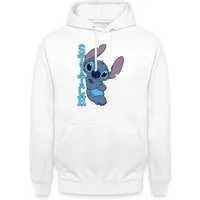 Spreadshirt Hoodie Lilo & Stitch, Stitch Mit Schriftzug Unisex Hoodie (1-tlg)