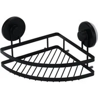 Bathroom Solutions Duschregal Eckregal für die Dusche mit Saugnäpfen, aus Metall, 20 x 20 x 12,5 cm
