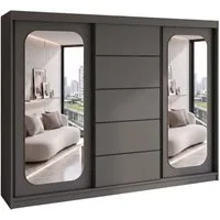 A&J MöbelLand GmbH Schiebetürenschrank BELANO – Moderner Kleiderschrank mit Schiebetüren (Die perfekte Kombination aus modernem Design, hoher Funktionalität und großzügigem Stauraum für Kleidung, Bettwäsche und Accessoires, erhältlich in verschiedene