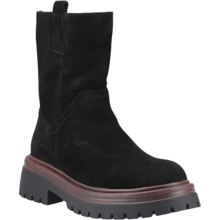 Hush Puppies Rebecca Damen Stiefel aus Wildleder in Schwarz