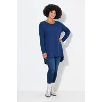 Angel of Style T-Shirt Longshirt bequeme Passform Rundhals Langarm