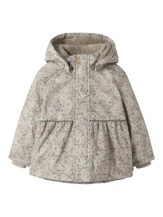 NAME IT - NMFSNOW05 JACKET AOP 1FO Pure Cashmere - Gr. - 116