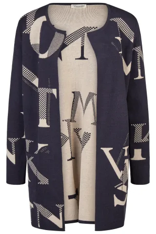 Barbara Lebek - Strick navy - Gr. - 48