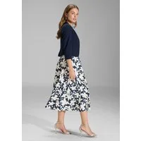SWING Jackenblazer - Taillierte Jacke aus Jersey Crêpe Taillierter Schnitt