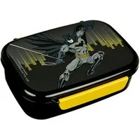 Batman Lunchbox mehrfarbig Brotdose Pausenbox für Alltag Schule und unterwegs, (Packung)