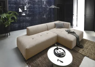 ATLANTIC home collection 3-Sitzer "Leonardo" Ottomane mit XXL-Liegefläche