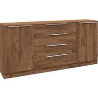 borchardt Möbel Kommode Oliva, Kommode mit Metallgriffen, Breite 166 cm, mit 4 Schubkästen