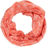 MIRROSI Loop Damen Schal mit Love Herz Muster Weich aus 100% Baumwolle, (ca. 160x44cm Zweimal um den Hals wickelbar, Loop-S), Damen Halstuch Stola ideal für Frühling,Sommer, Herbst