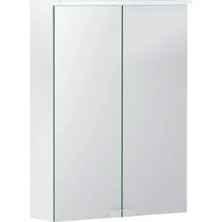 Geberit Option Basic Spiegelschrank m. Beleuchtung, zwei Türen, 50x67,5x14cm, 500257001 500257001