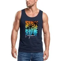 Neverless Tanktop Herren Tank-Top Sommer Surf California Palmen Muskelshirt Muscle mit Print