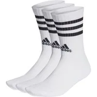 adidas Performance Sportsocken Crew 3-Streifen Cushioned (Fußgewölbeunterstützung, durchgehend)