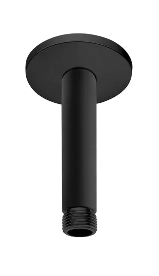 VitrA Universal Deckenarm für Duschkopf Länge 10 cm mit Anschluss G 1/2" Schwarz Matt,A4564936WTC A4564936WTC