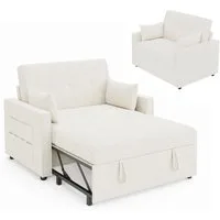 AMERLIFE Schlafsofa mit 5-stufiger Verstellung, 3-in-1, Dunkelgrau, 1 Teile, Verstellbare Kopfstütze