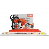 STIHL Benzin-Kettensäge MS 500i-W Motorsäge mit Griffheizung, 50 cm, 3-tlg.