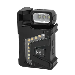 Bikight Mini Keychain Light LED Flashlight Super Bright COB Work Light Magnetic Base 180° Rotating Type-C Rechargeable P