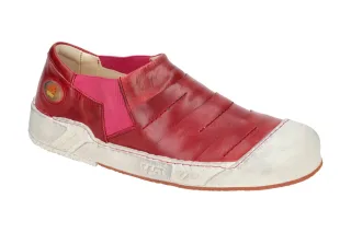Eject 12361.001 Puzzle Damen Slipper rot Echtleder Gummisohle heraunhemmbare ...