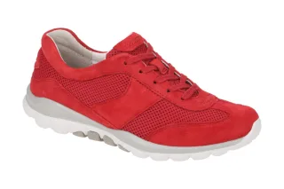 Gabor 66.966.68 ROLLINGSOFT Damenschuhe - Flame Rot bequeme Sneakers