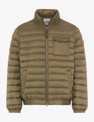 Brax Herren Steppjacke Style BRAD khaki Grün Khaki, grün - khaki, Gr. L