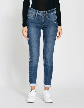 GANG Damen Jeans 94AMELIE - relaxed fit Jeans authentic vintage wash