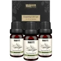 BRUBAKER Duftöl 3er-Set Rosmarin Öl - Konzentration, Kreativität (Naturrein & Vegan, 3 x 10 ml Rosmarinöl), Ätherische Öle Aromatherapie Geschenkset