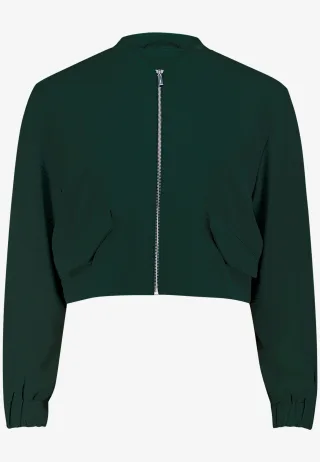 zero - Bomberjacke mit Klappentaschen Green Forest - Gr. - 44
