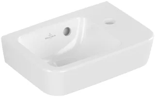 Villeroy & Boch O.novo Handwaschbecken Compact, 360 x 250 x 145 mm, Weiß Alpin AntiBac CeramicPlus, 434336T2