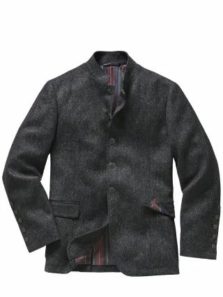 Mey & Edlich Herren West End Winterjacket Schwarz 100 % Schurwolle