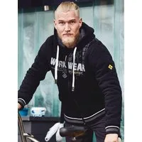 ROADSIGN australia Kapuzensweatjacke Roadsign Herren Sweatjacke mit Kapuze - Kapuzenjacke gefüttert mit Berberfleece