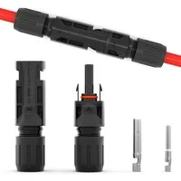 HB-DIGITAL Solarstecker für PV Anlagen MC4 kompatibel 1000V IP67 Solarkabel, Solarstecker, Kontaktmaterial: Kupfer, verzinnt
