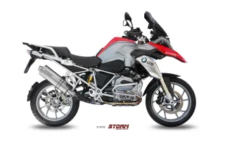 Sport Auspuff Edelstahl Oval Storm by MIVV für BMW R 1200 GS Bj. 2013-2018 EURO-3/EURO-4 +ABE