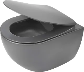 Neuesbad WC-Sitz + Wand-WC Anthrazit/Titan NB1DECDEDDZPW1