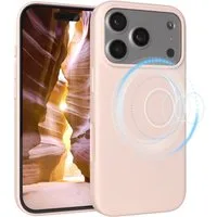 EAZY CASE Handyhülle für Apple iPhone 17 Pro Hülle Silikon 6,3 Zoll, Silikon Schutzhülle mit MagSafe und Kameraschutz stoßfest Rosa