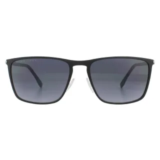 Hugo Boss Rectangle Mens Matte Schwarz Grau Gradient