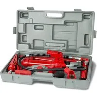 EBERTH Werkstattpresse Karosseriepresse Hydraulisch mit 4T Leistung, max. 4 in t, umfangreicher Ausbeulsatz inklusive Presse, 7 Druckstücke