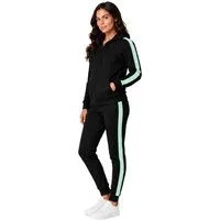 L.gonline Jogginganzug Damen Freizeitanzug, Sportlich, mit Streifen 526 (Packung, 2-tlg), Fitness Freizeit Casual