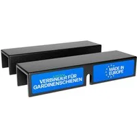 Bestlivings Innenlaufschiene Verbinder-Set, universal-läufig, geklemmt, Kunststoff, langlebig, einfache Montage durch Einschieben